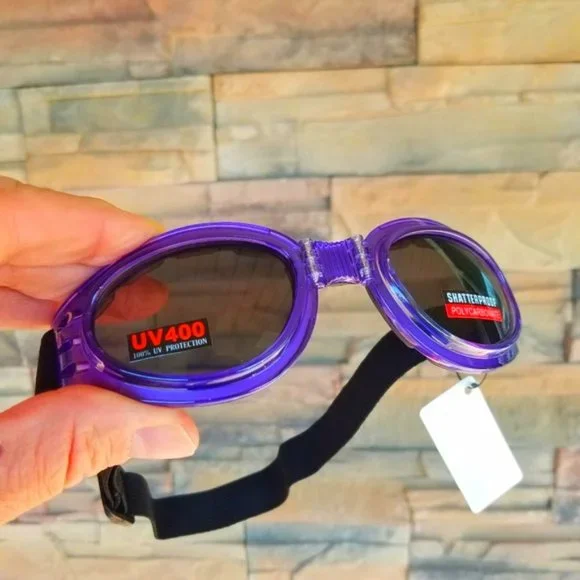 Motorcycle Women Goggles Purple Safari Summer NWT - Picture 5 of 8